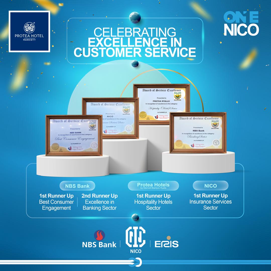 NICO WINS AT MALAWI SERVICE EXCELLENCE AWARDS